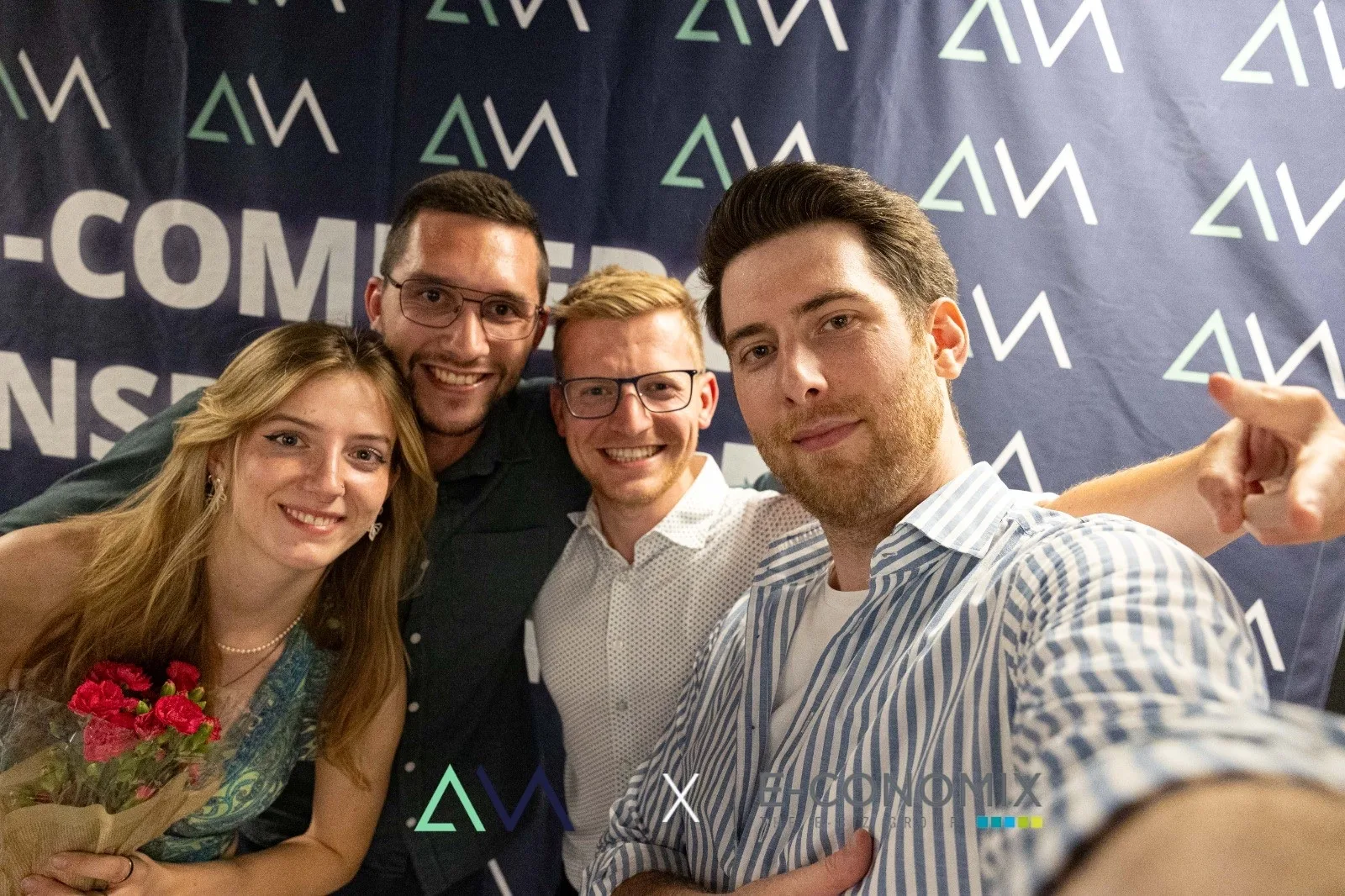 A souvenir photo at an event